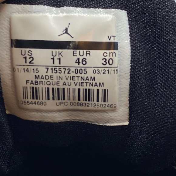 Jordan Flight Runner 2 - Size 12 Black/White 715572-005 - Picture 6 of 6